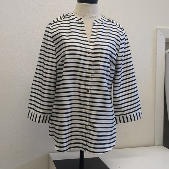 The Limited striped button down blouse size M - Picture 1 of 5